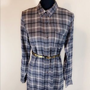Buttoned Down Shirt Dress (Not Sold With Belt)